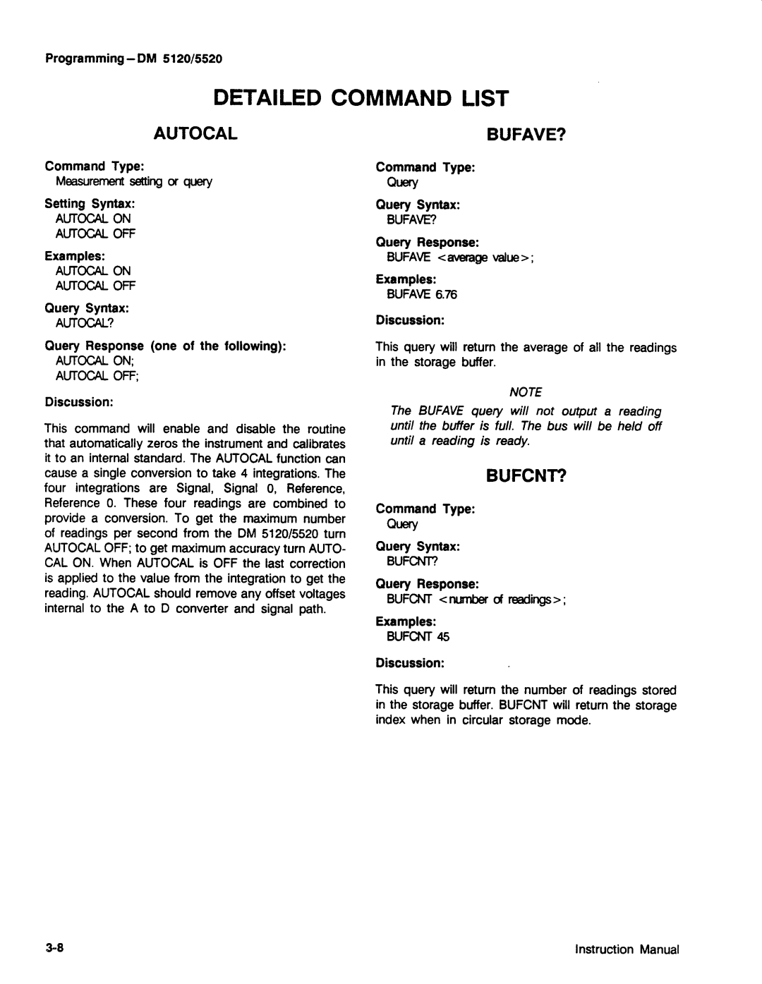 Tektronix DM 5520, DM 5120 manual 