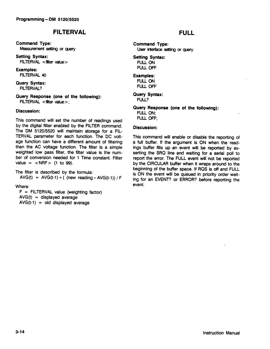 Tektronix DM 5520, DM 5120 manual 