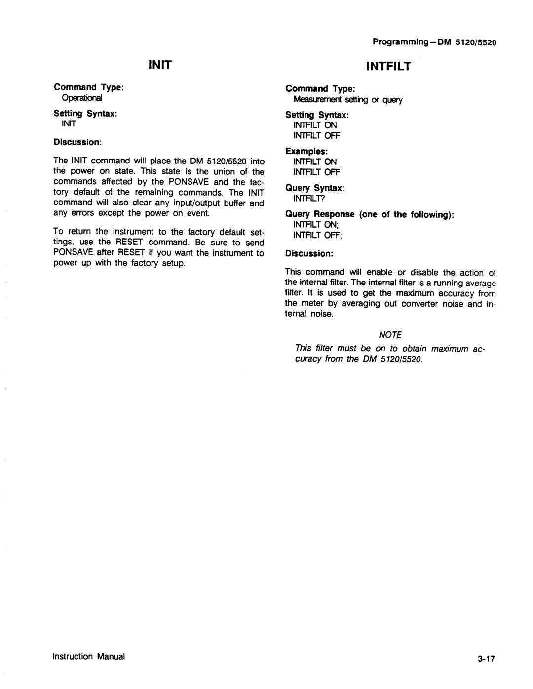 Tektronix DM 5120, DM 5520 manual 