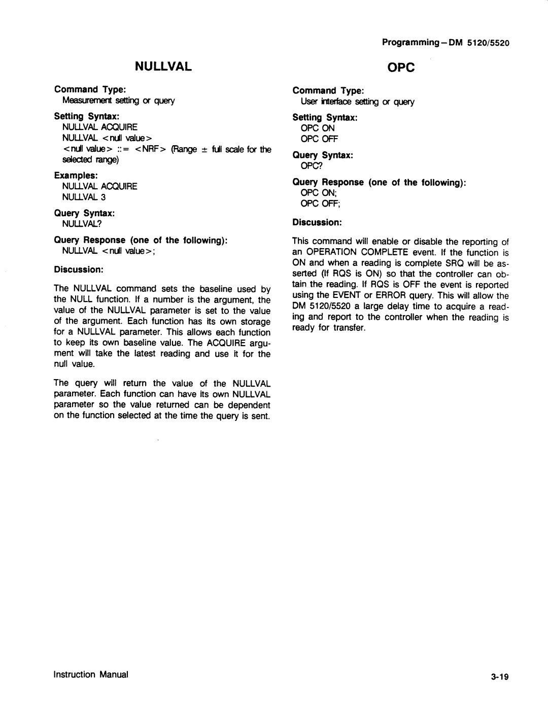 Tektronix DM 5120, DM 5520 manual 