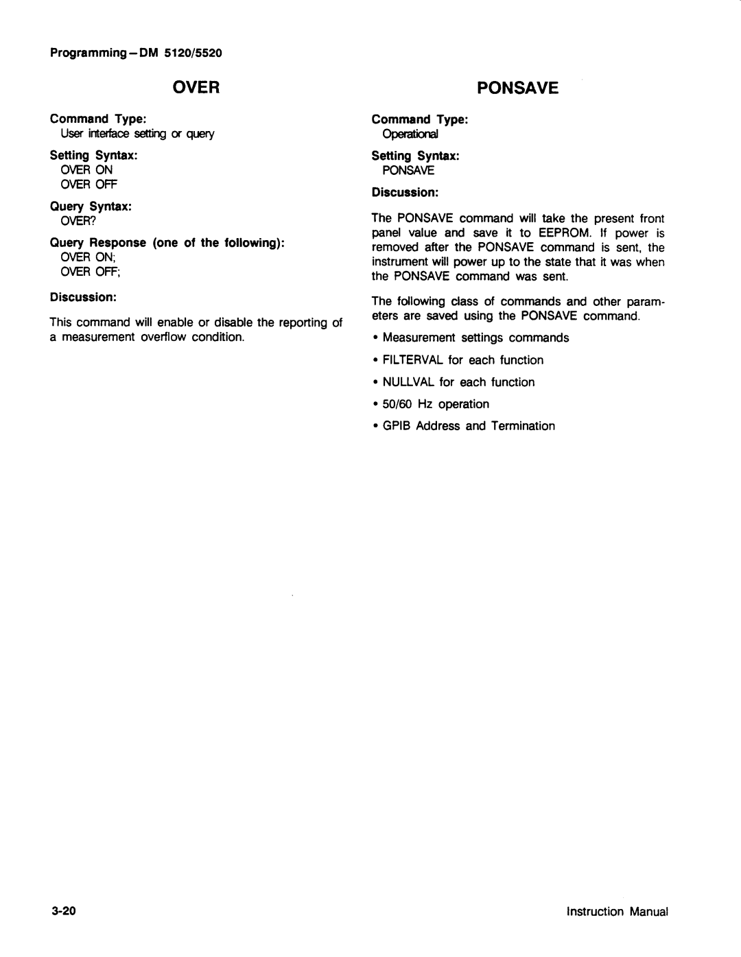 Tektronix DM 5520, DM 5120 manual 