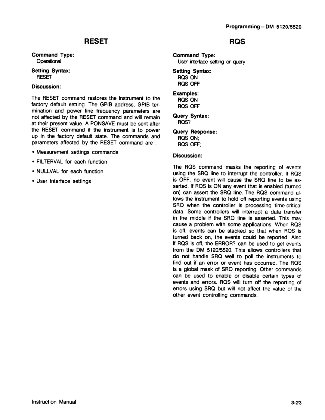 Tektronix DM 5120, DM 5520 manual 