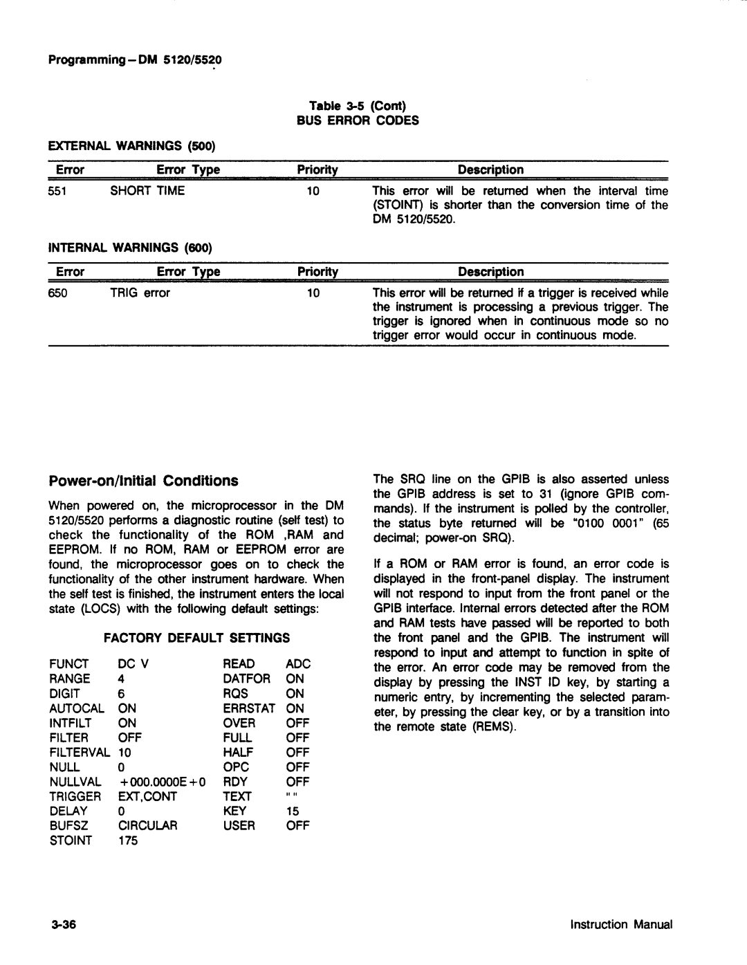 Tektronix DM 5520, DM 5120 manual 