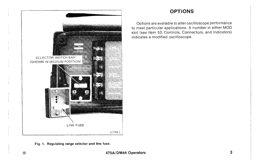 Tektronix 475A, DM44 manual 