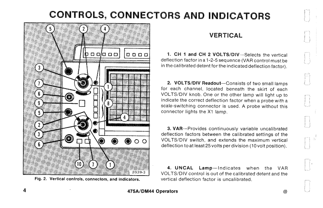 Tektronix DM44, 475A manual 