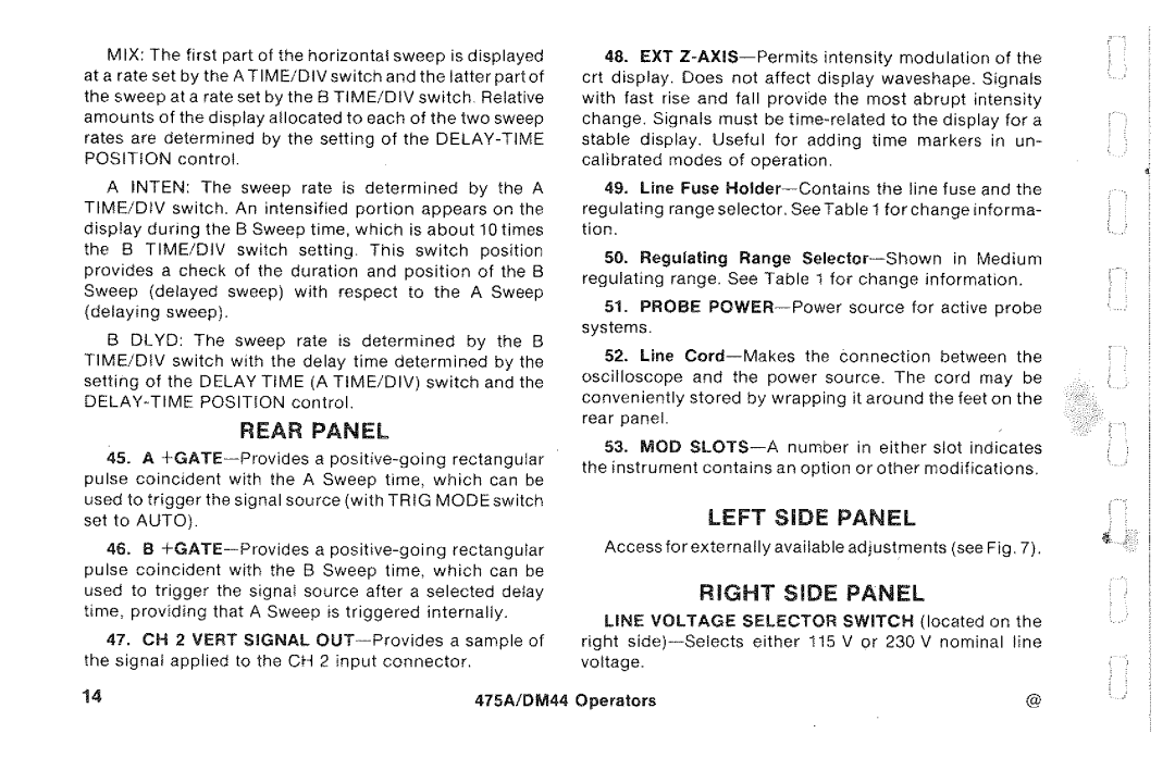 Tektronix DM44, 475A manual 
