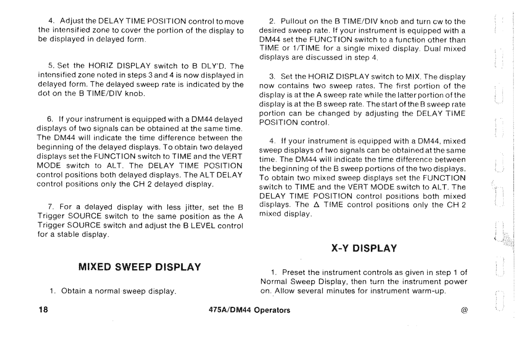 Tektronix DM44, 475A manual 