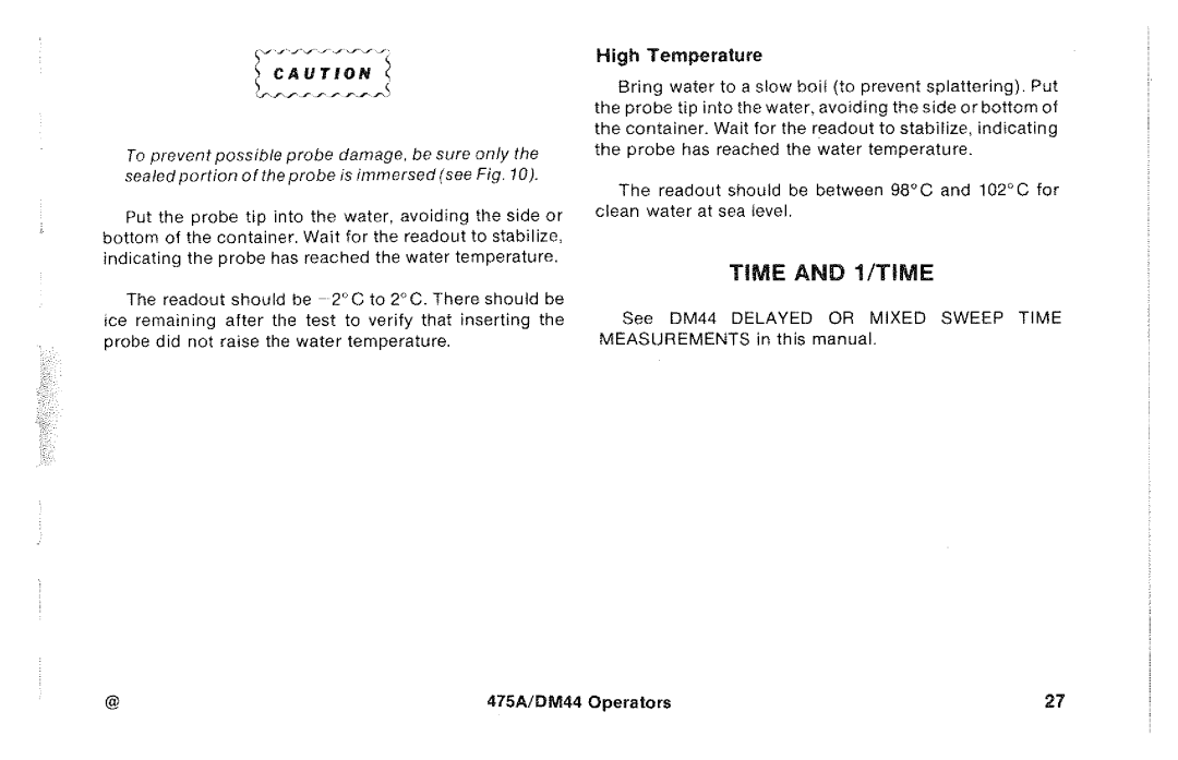Tektronix 475A, DM44 manual 
