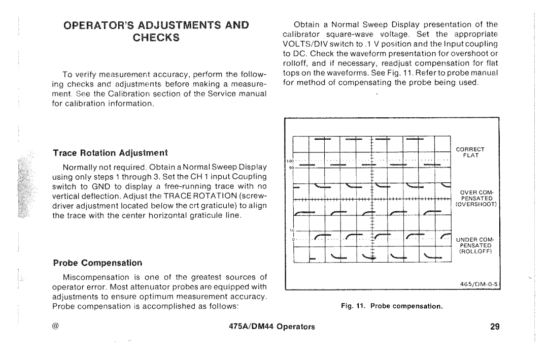Tektronix 475A, DM44 manual 