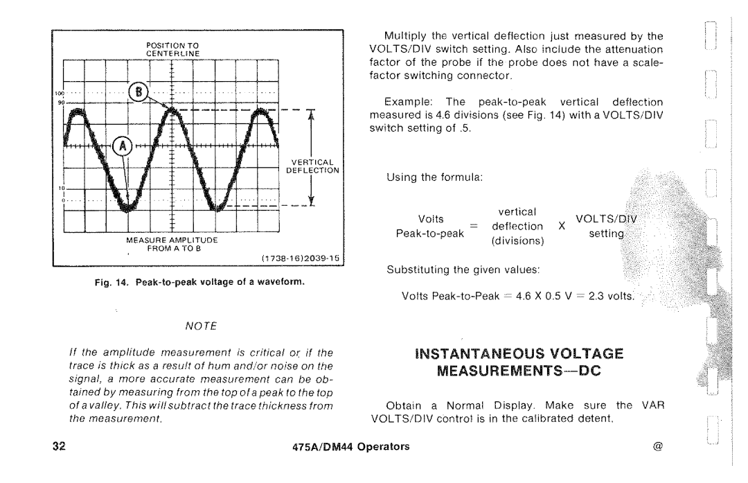 Tektronix DM44, 475A manual 