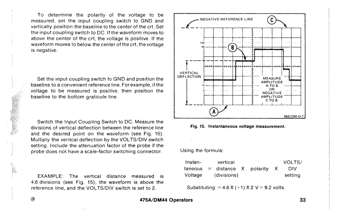 Tektronix 475A, DM44 manual 