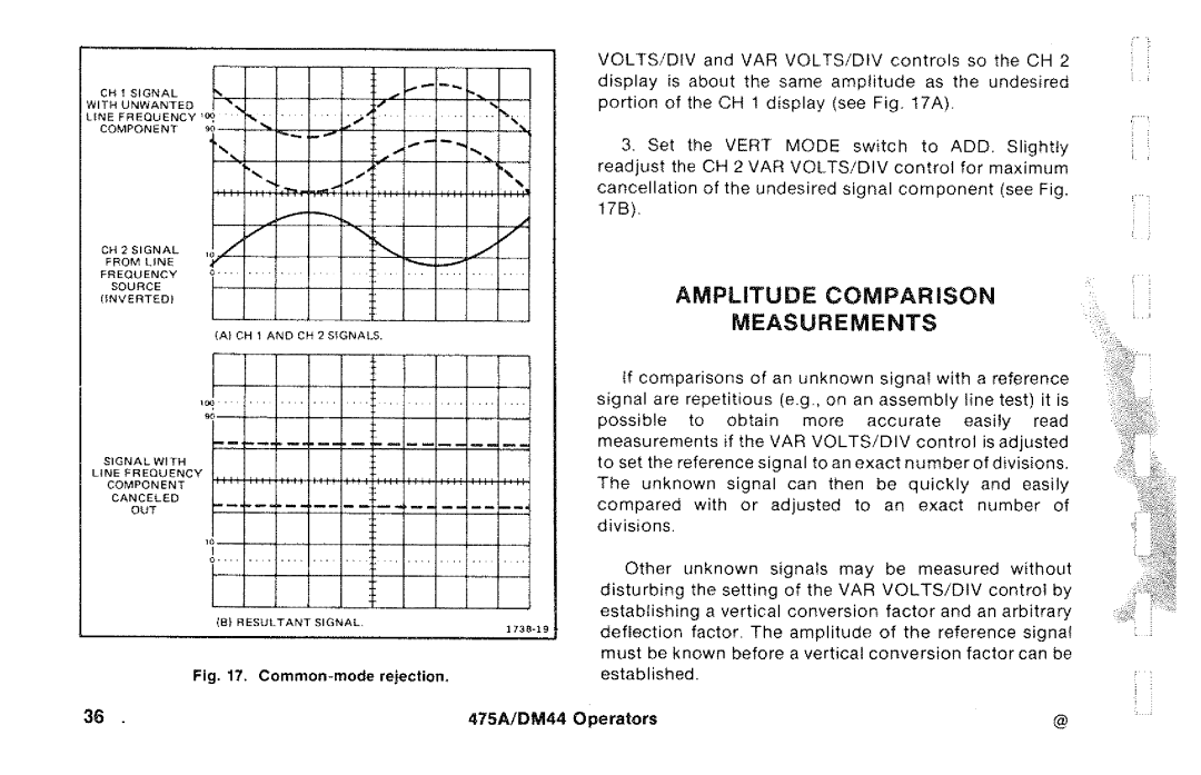 Tektronix DM44, 475A manual 