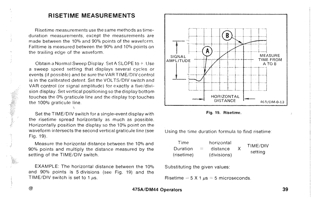 Tektronix 475A, DM44 manual 