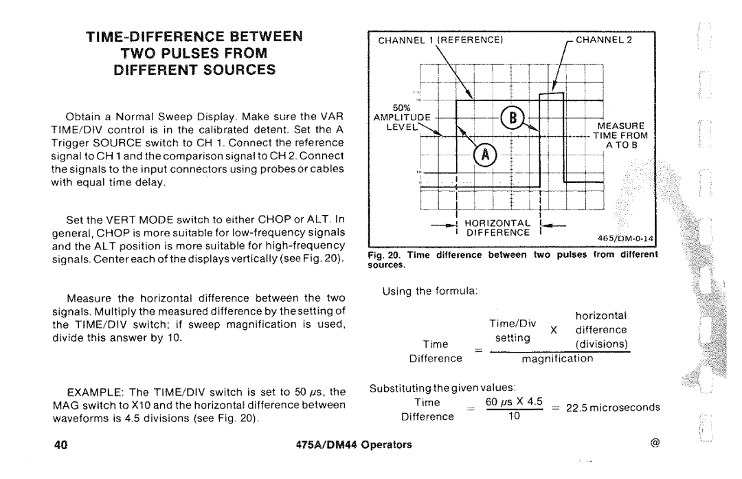 Tektronix DM44, 475A manual 