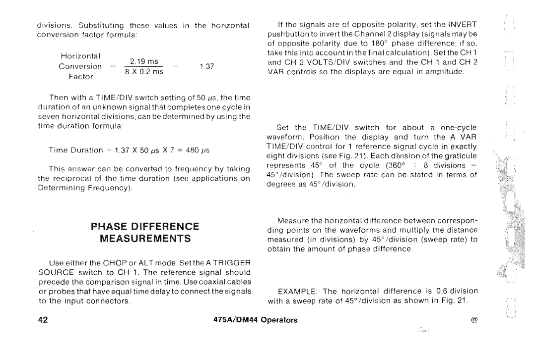 Tektronix DM44, 475A manual 