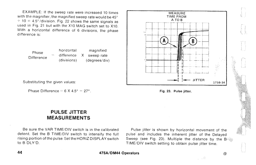 Tektronix DM44, 475A manual 