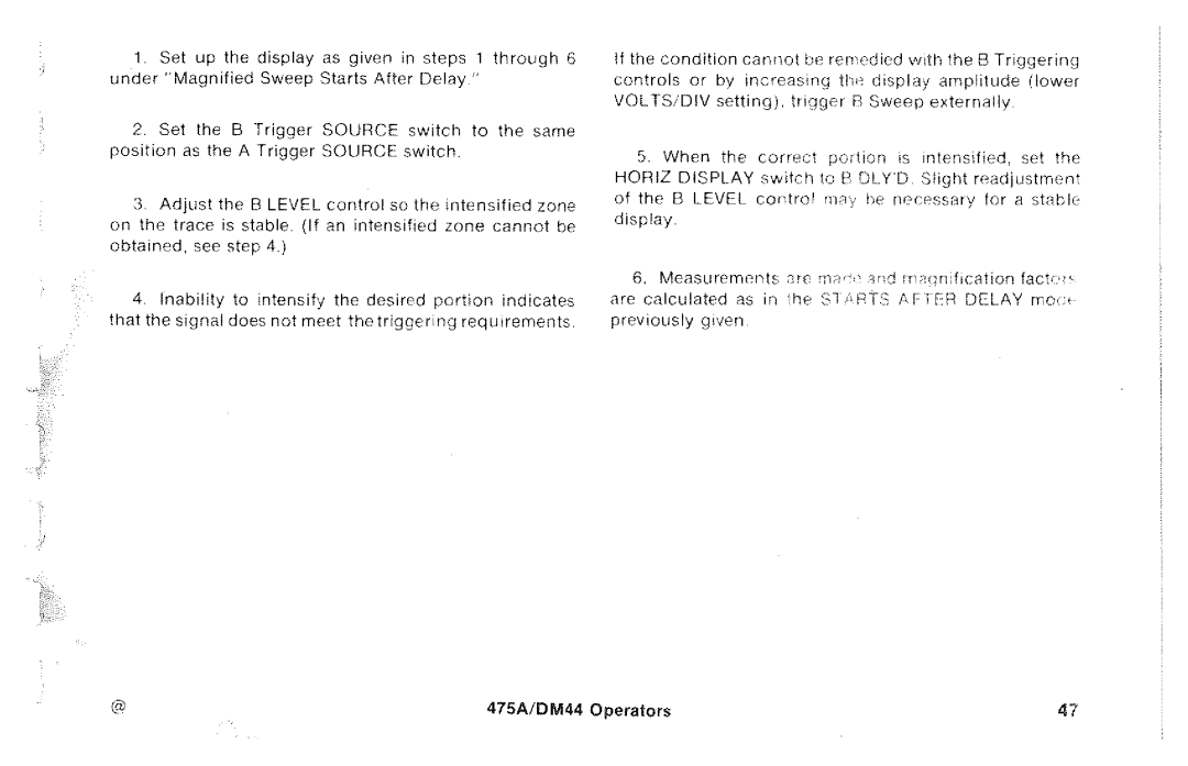 Tektronix 475A, DM44 manual 