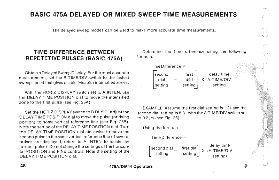 Tektronix DM44, 475A manual 