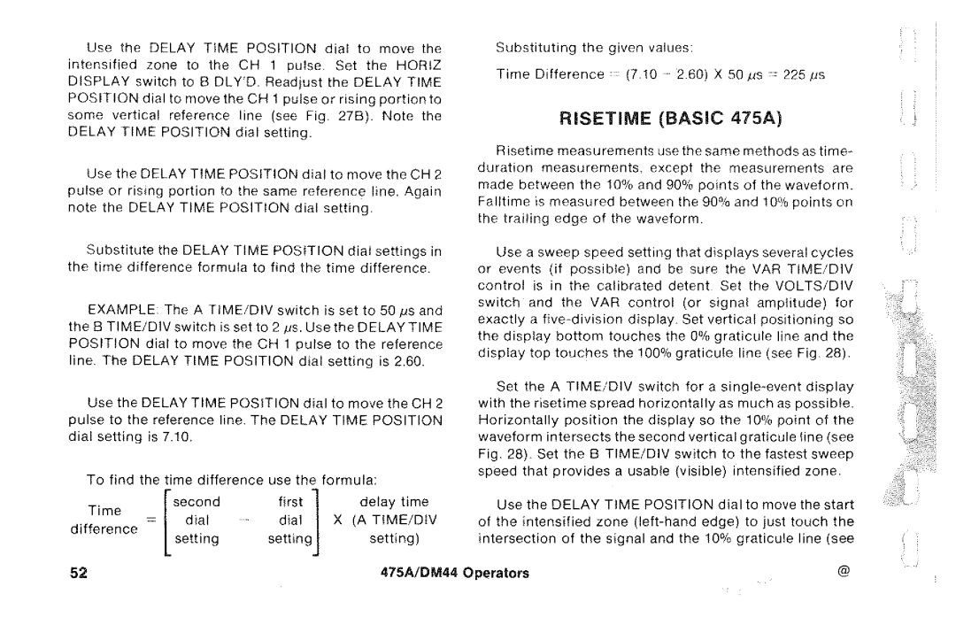 Tektronix DM44, 475A manual 