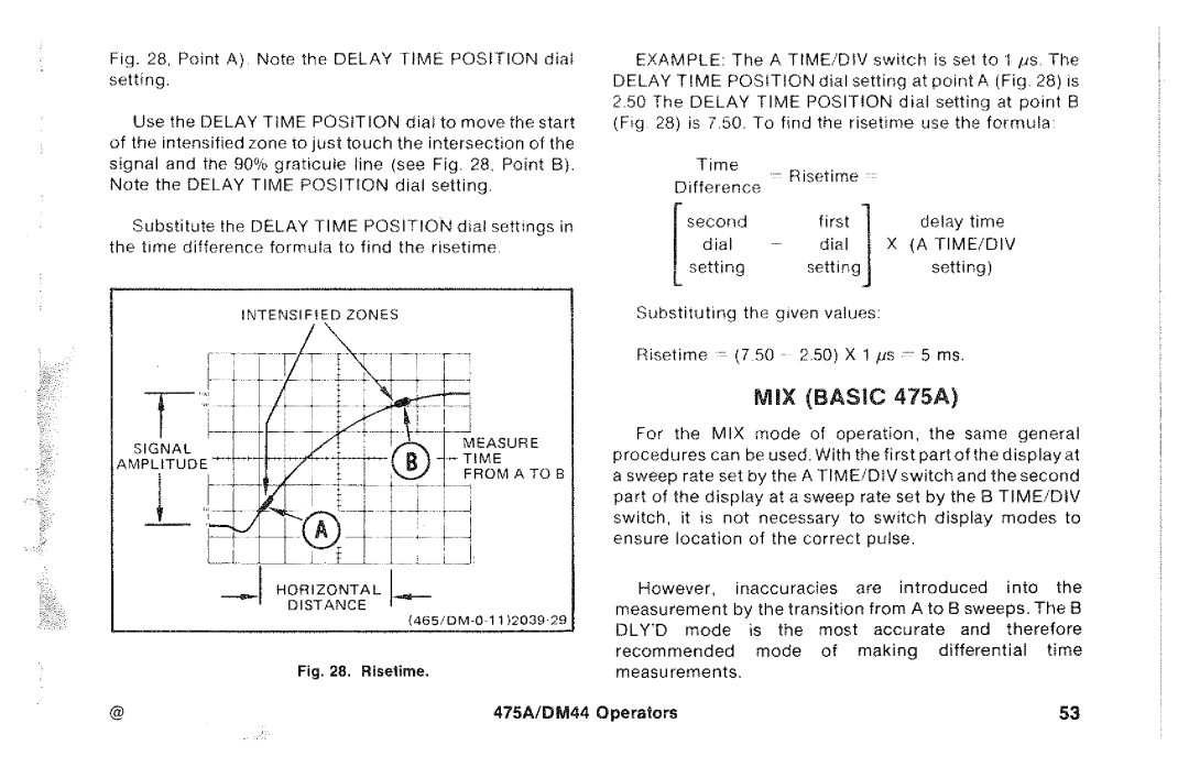 Tektronix 475A, DM44 manual 