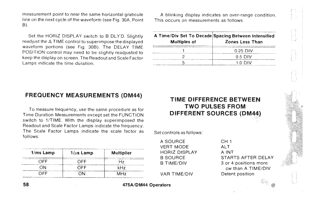 Tektronix DM44, 475A manual 