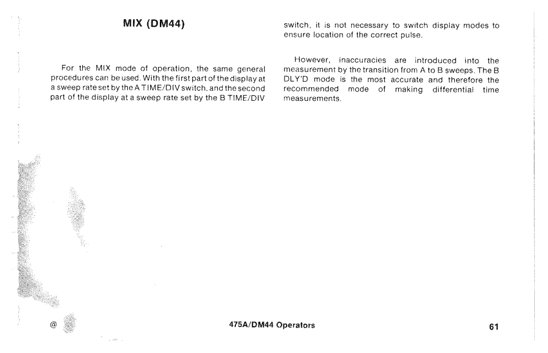 Tektronix 475A, DM44 manual 