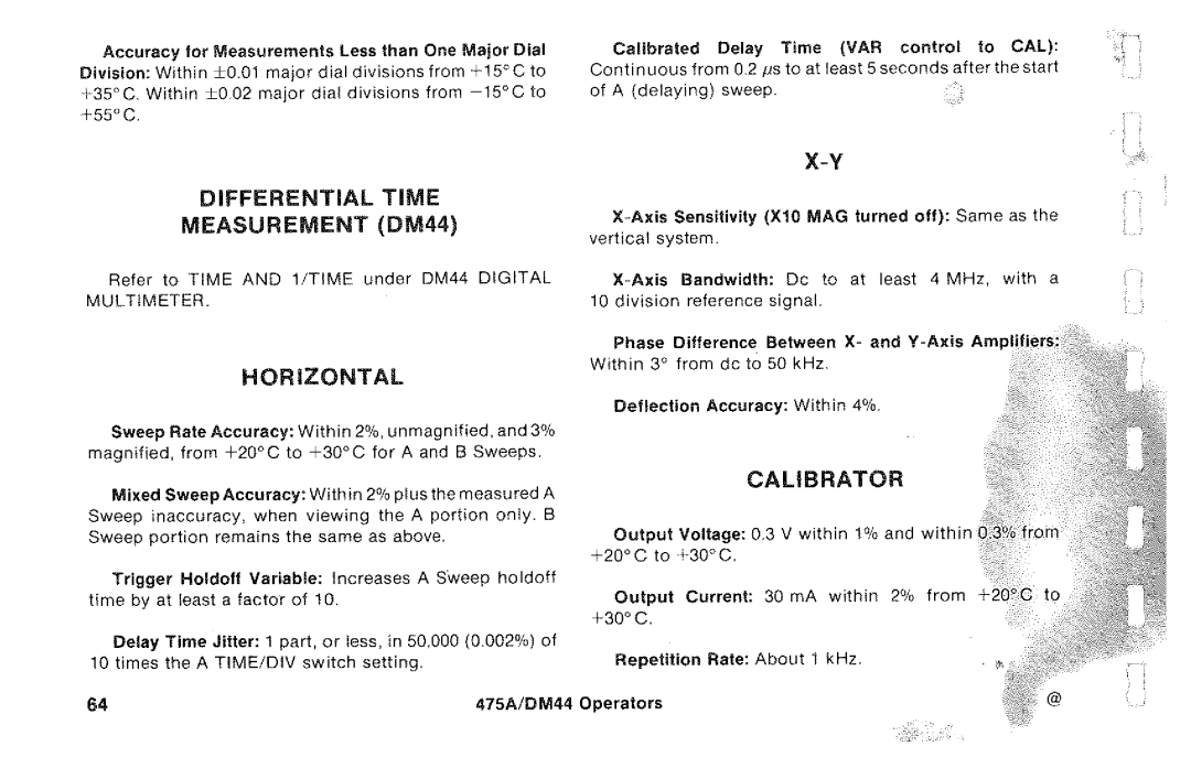 Tektronix DM44, 475A manual 