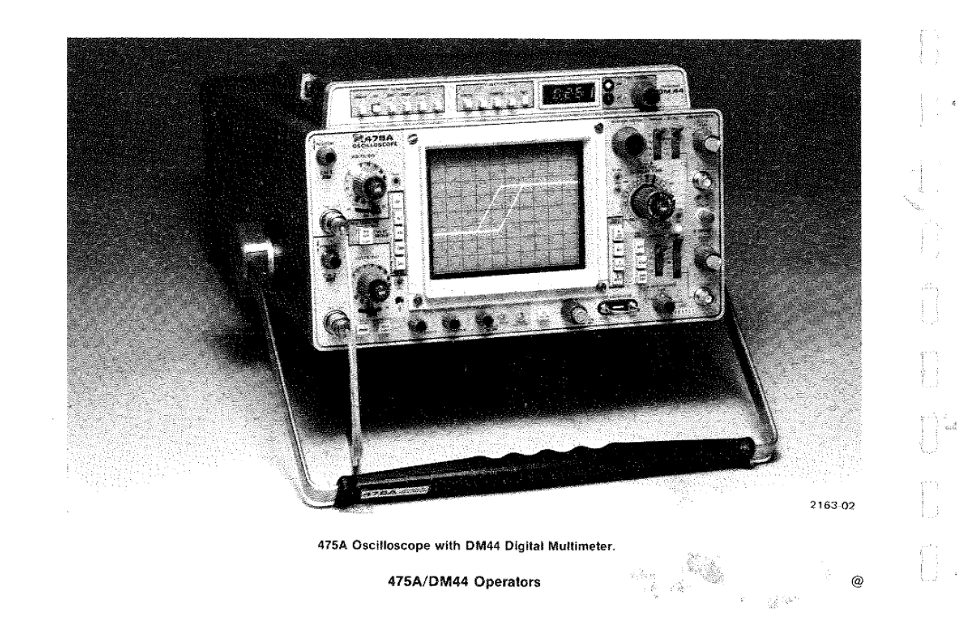 Tektronix DM44, 475A manual 