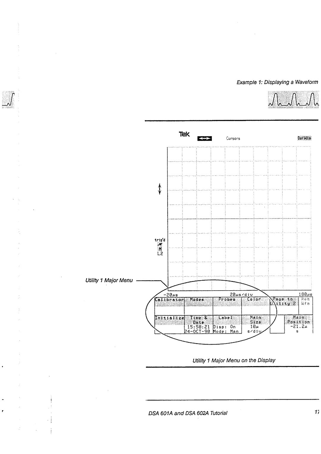 Tektronix DSA 60A, DSA 602A manual 