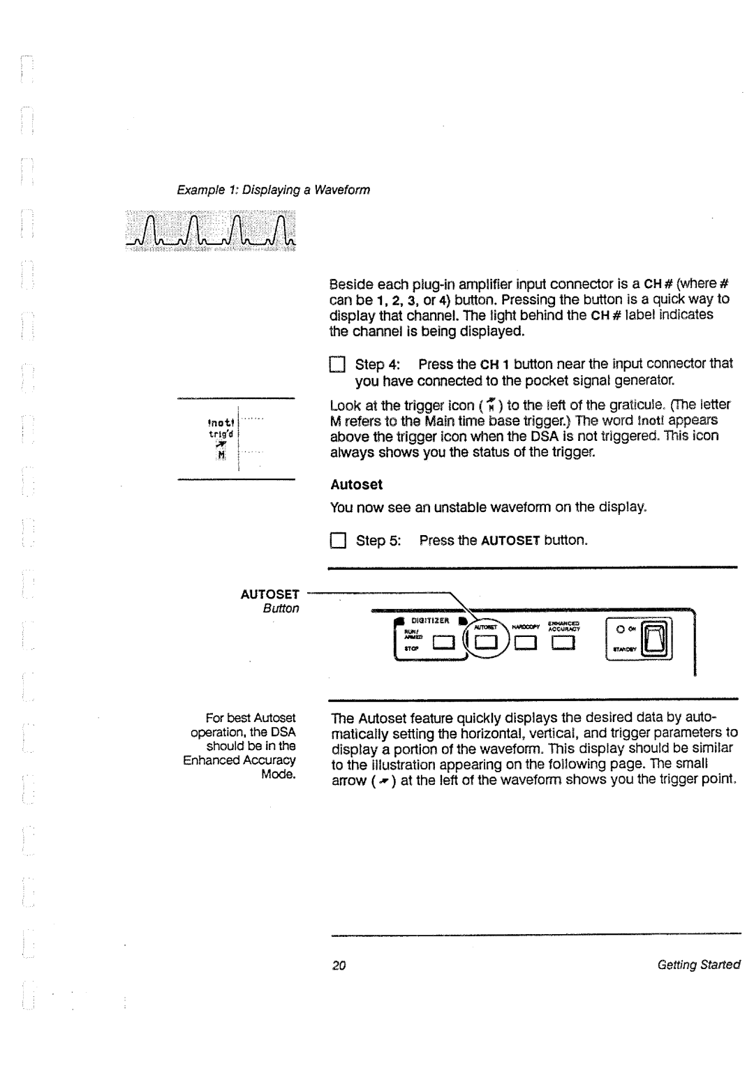 Tektronix DSA 602A, DSA 60A manual 