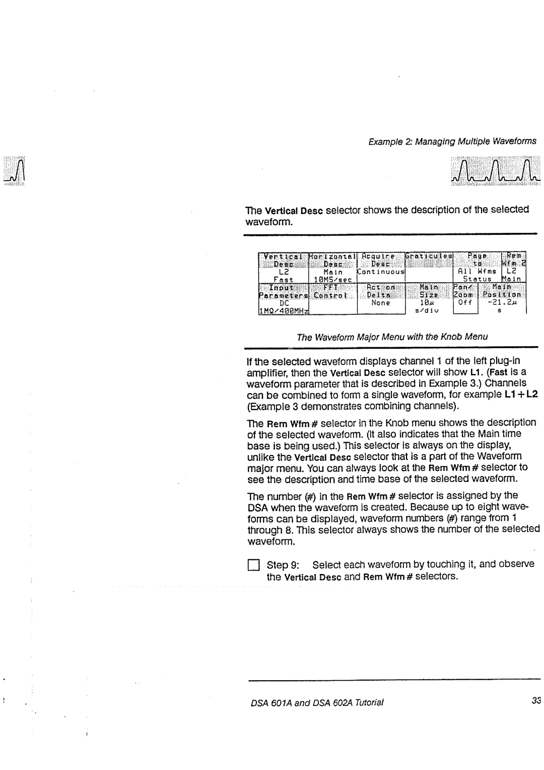 Tektronix DSA 60A, DSA 602A manual 