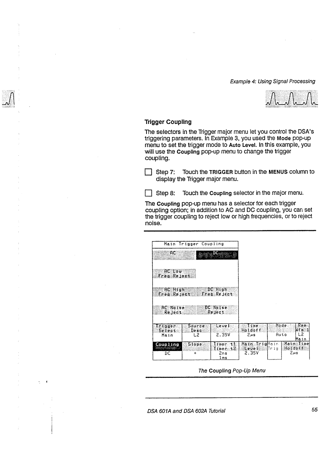 Tektronix DSA 60A, DSA 602A manual 