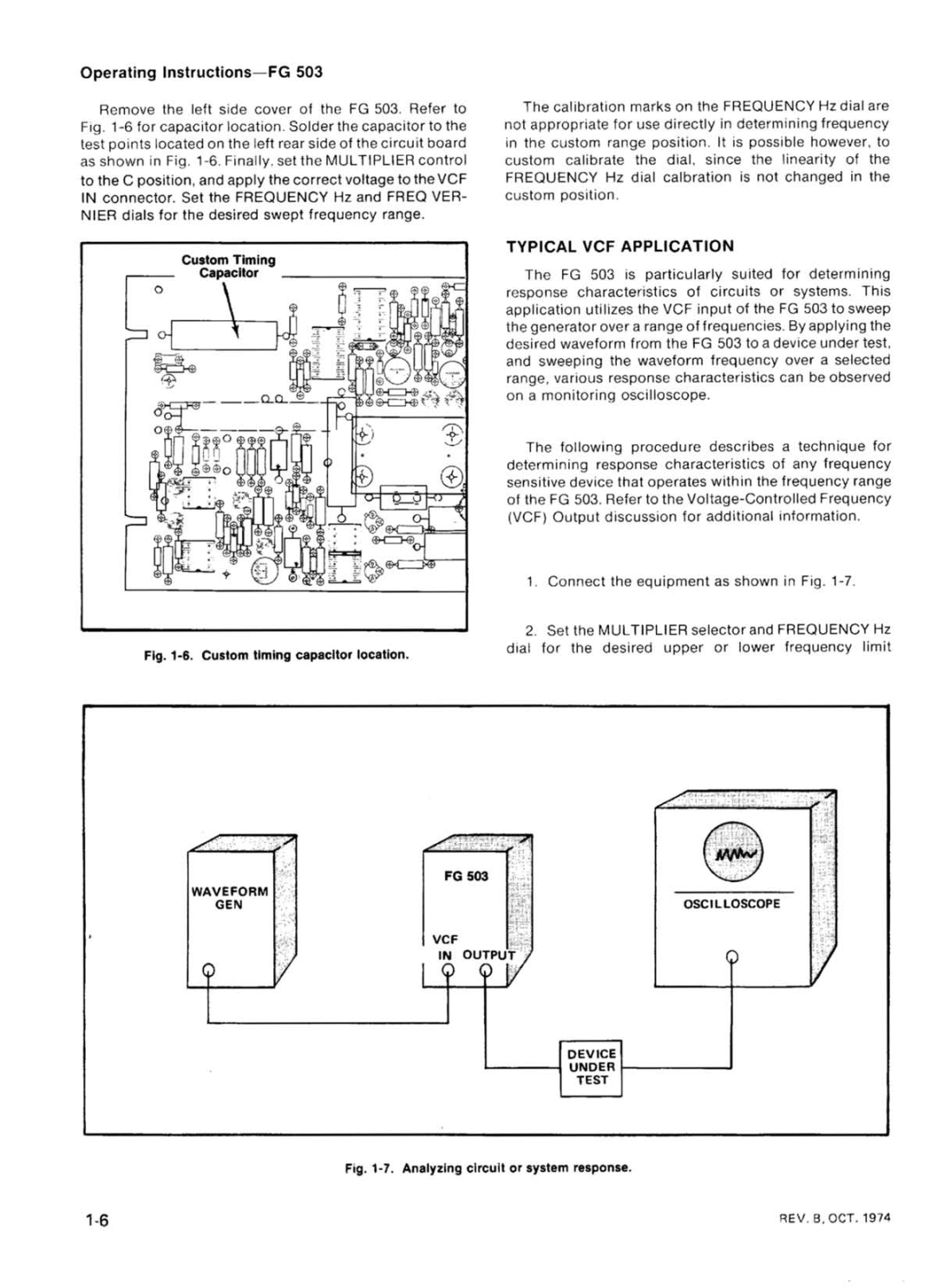 Tektronix FG 503 manual 