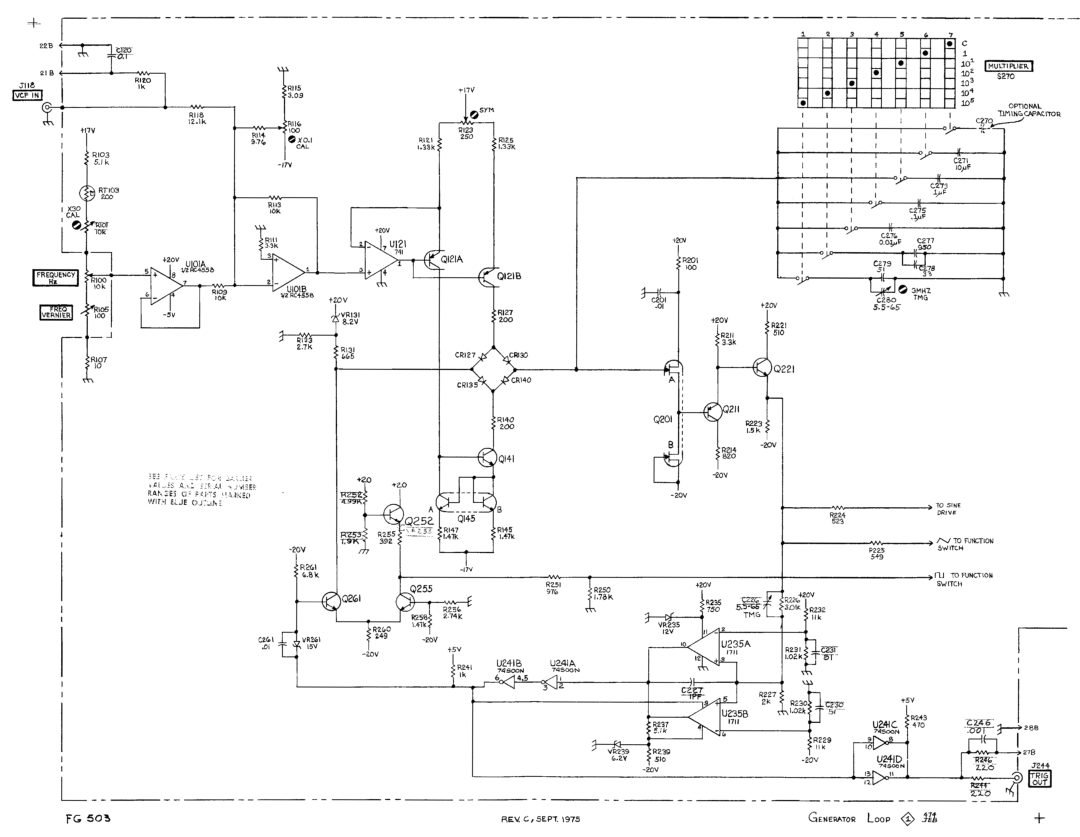 Tektronix FG 503 manual 