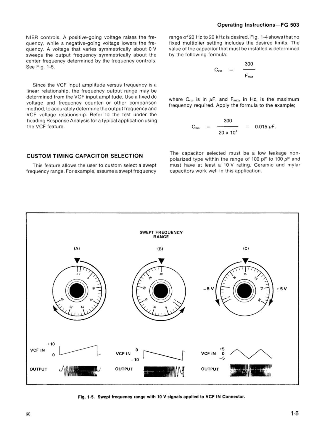 Tektronix FG 503 manual 