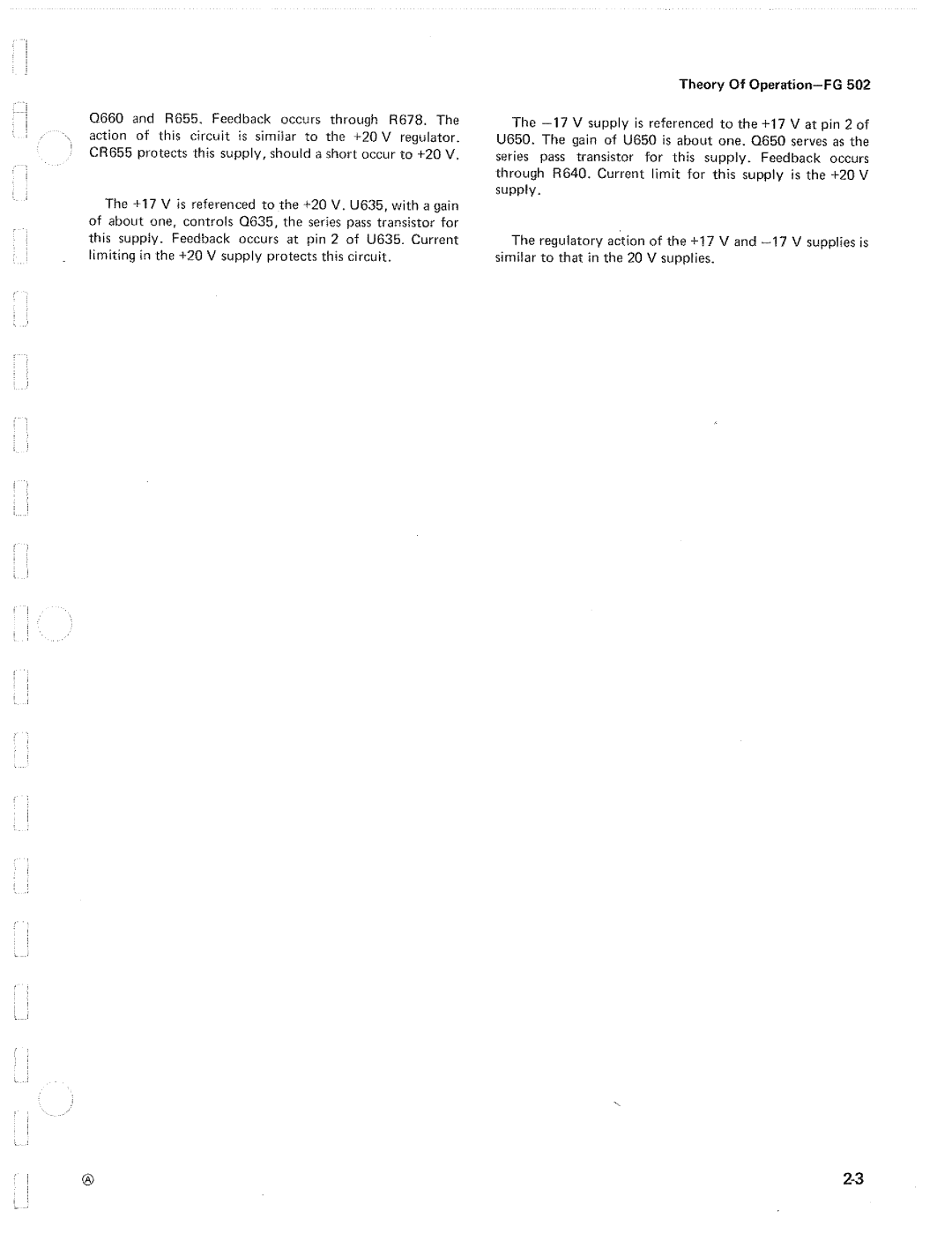 Tektronix FG502 manual 