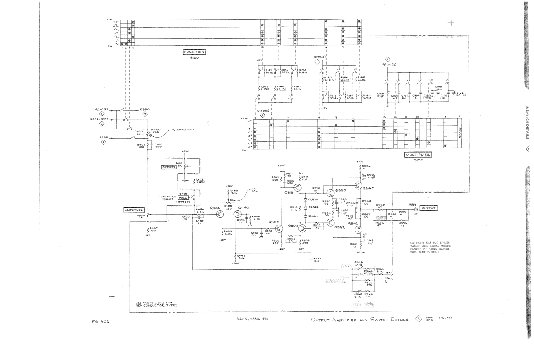 Tektronix FG502 manual 