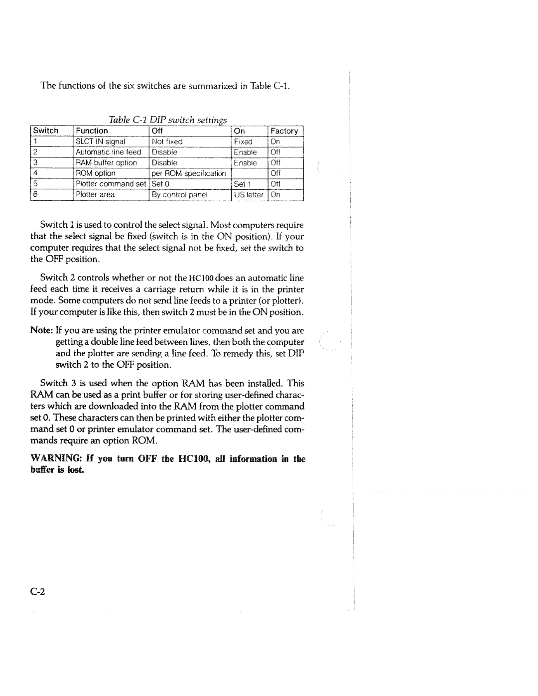 Tektronix HC100 manual 