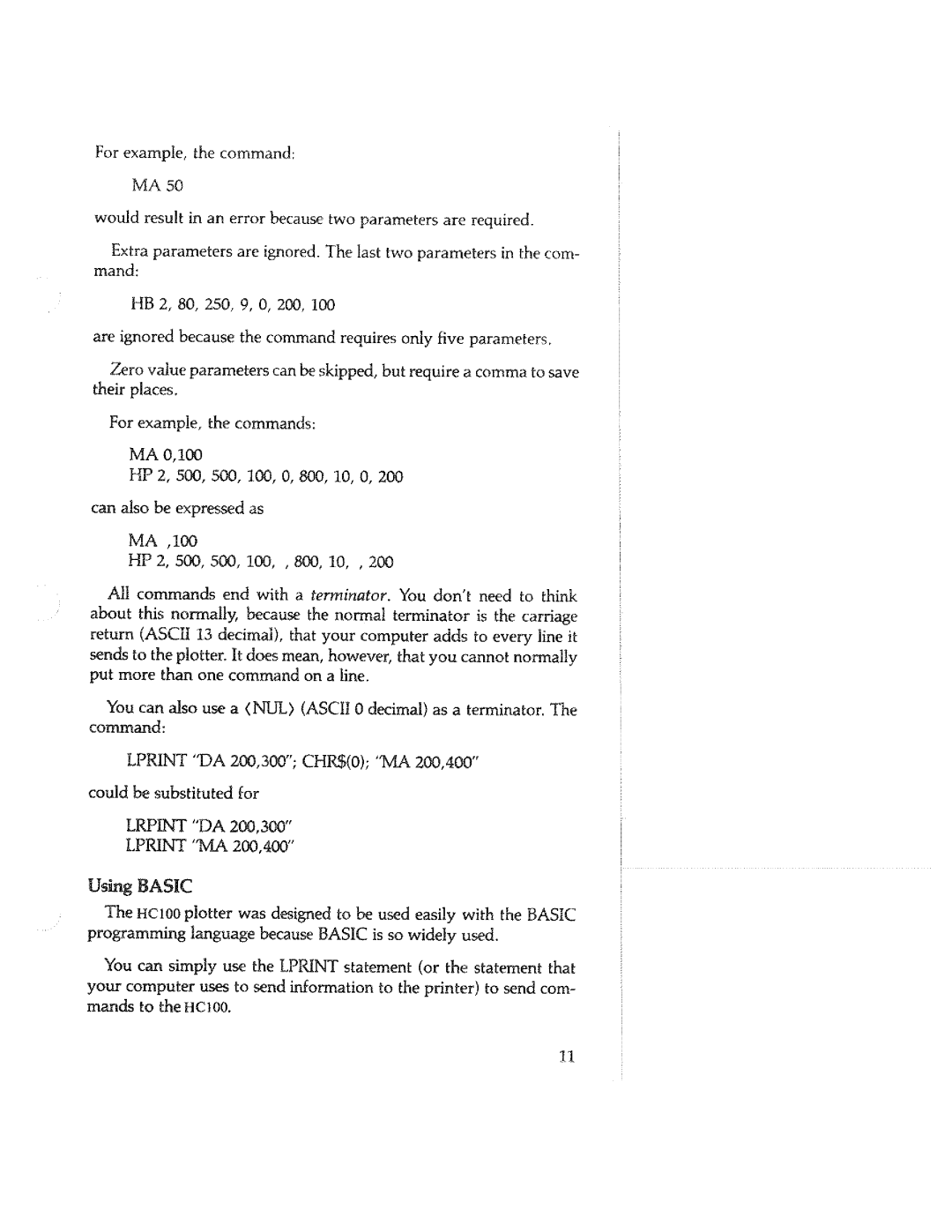 Tektronix HC100 manual 