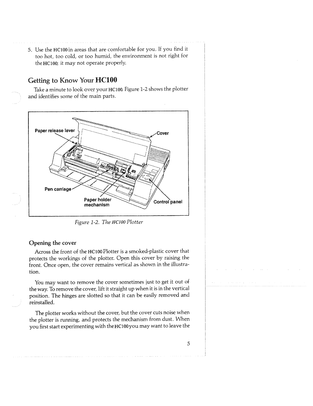 Tektronix HC100 manual 