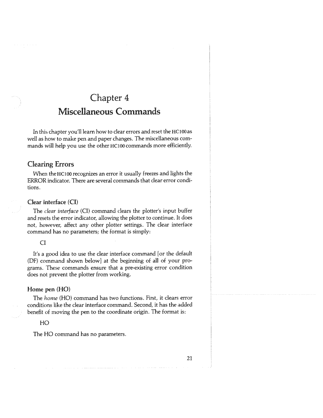 Tektronix HC100 manual 