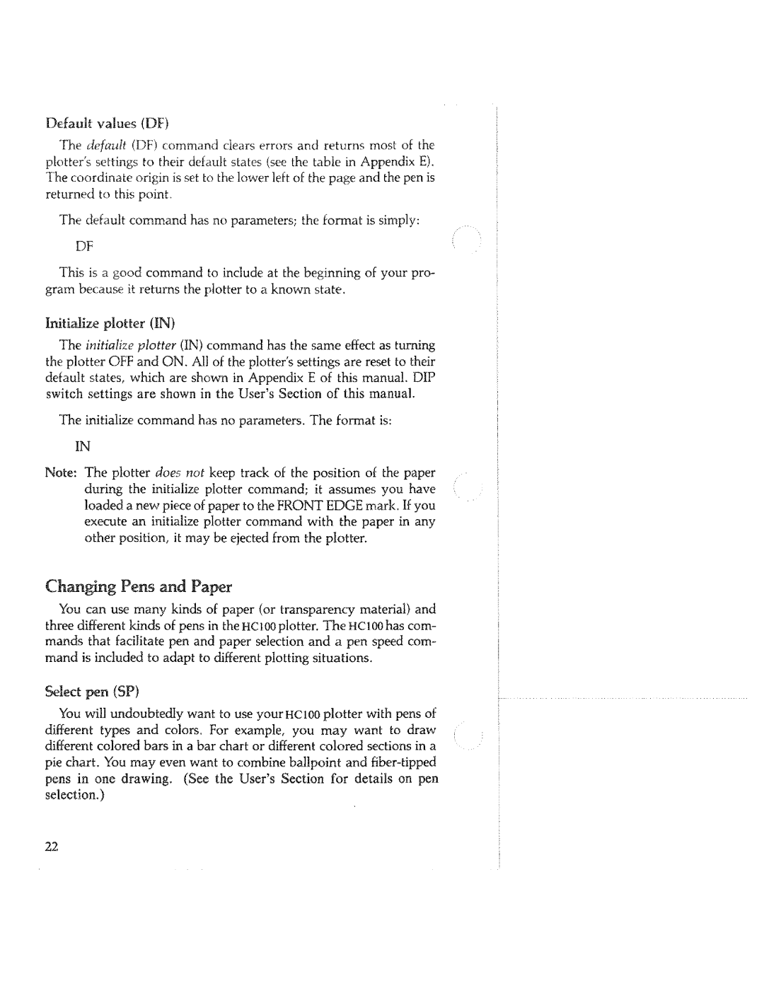 Tektronix HC100 manual 