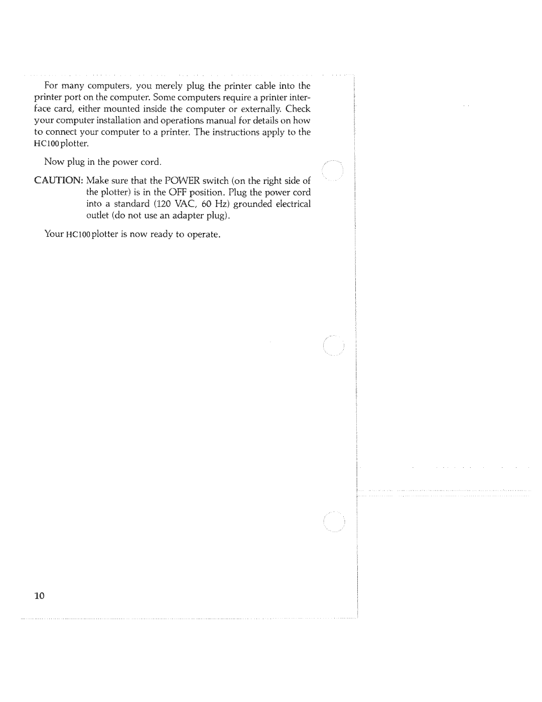 Tektronix HC100 manual 