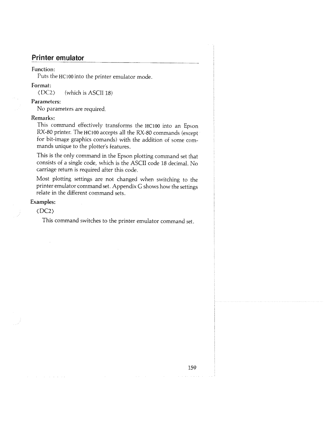 Tektronix HC100 manual 