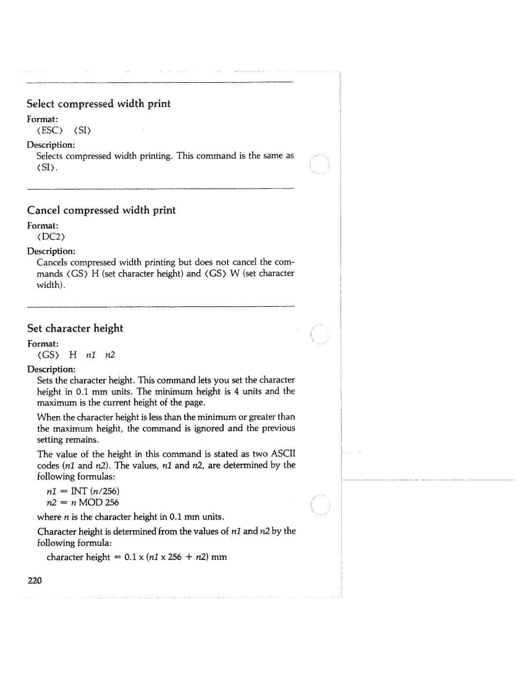 Tektronix HC100 manual 