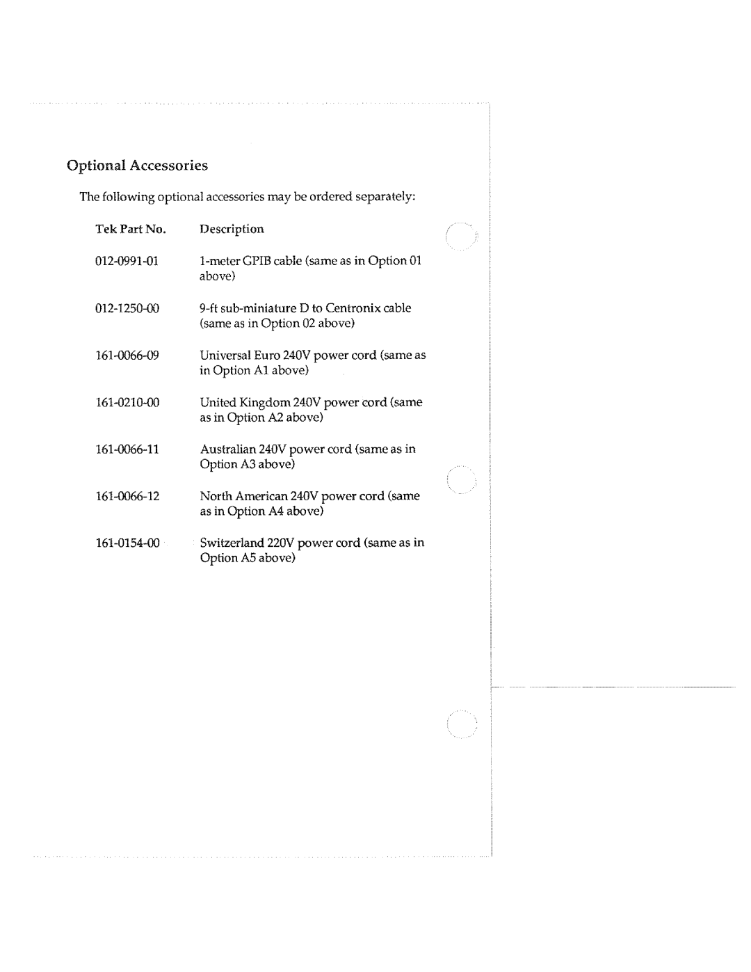 Tektronix HC100 manual 