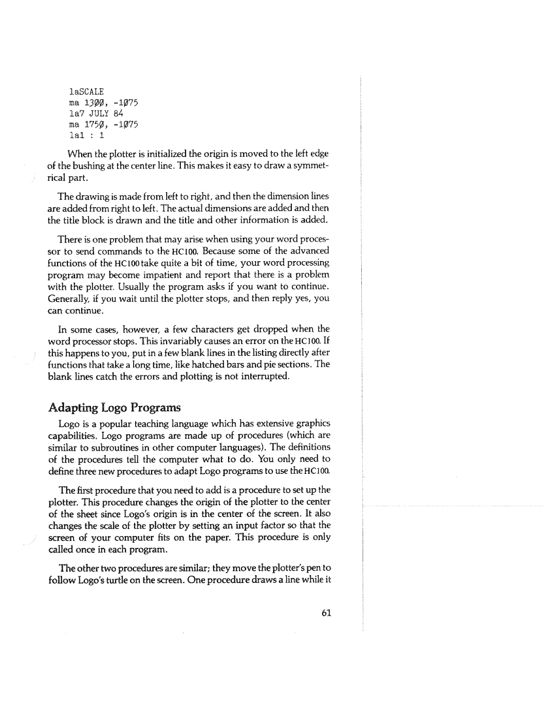 Tektronix HC100 manual 