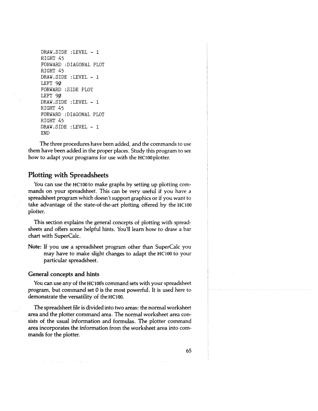 Tektronix HC100 manual 