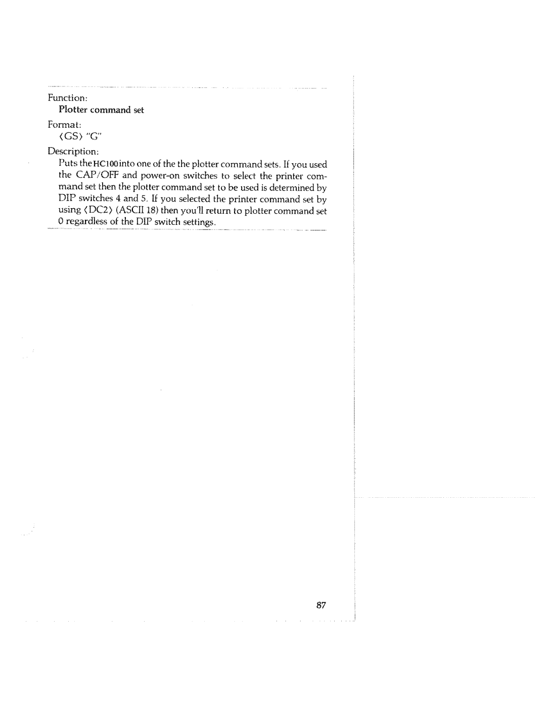 Tektronix HC100 manual 