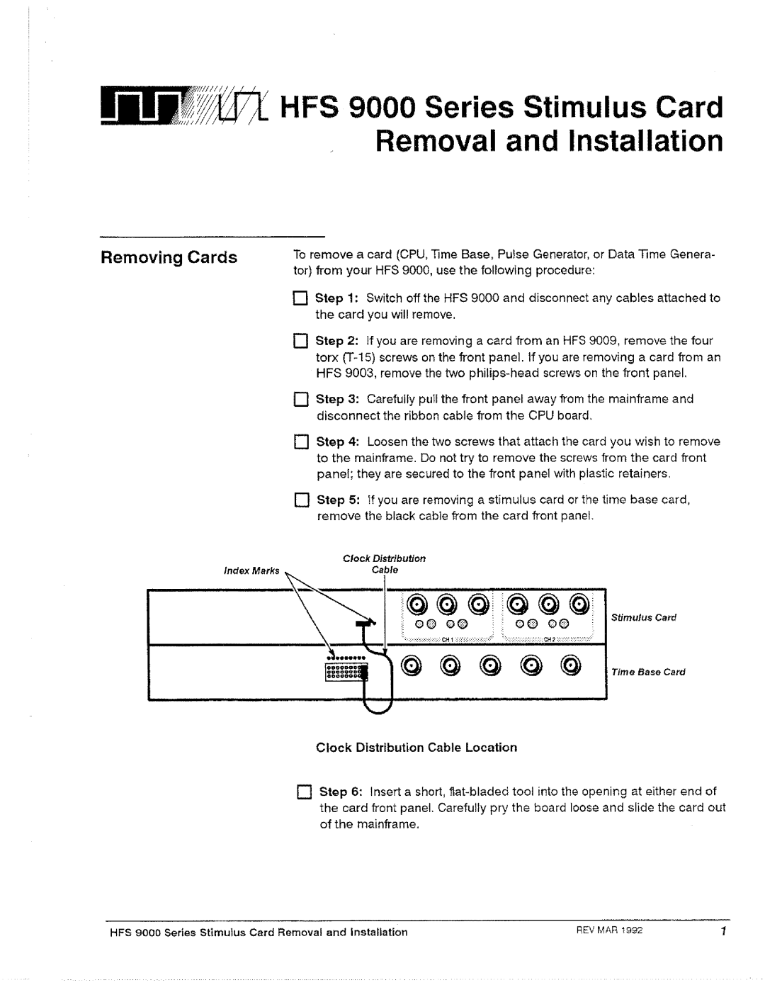 Tektronix HFS 9000 manual 